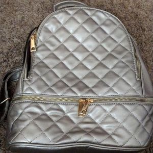 Purse backpack (Silver/Grey)